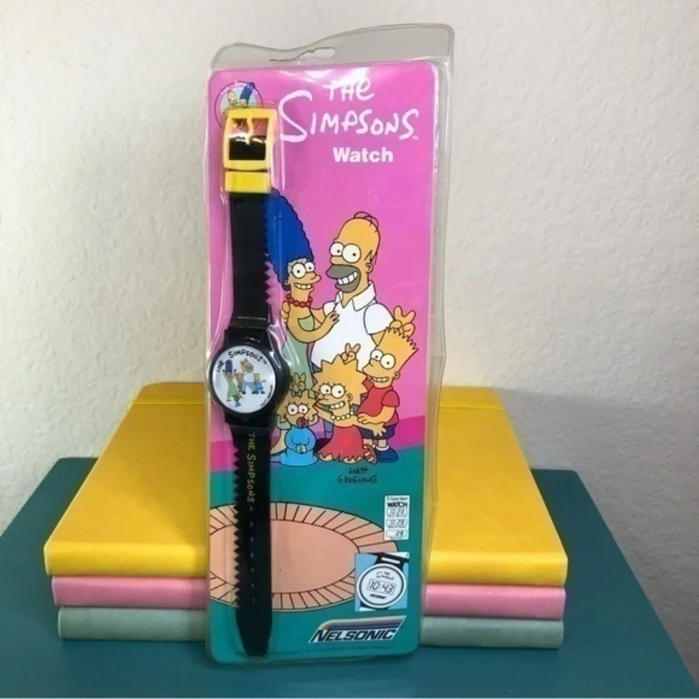 Vintage Simpsons Watch LCD Digital Rare Collectible Nelsonic New In Package